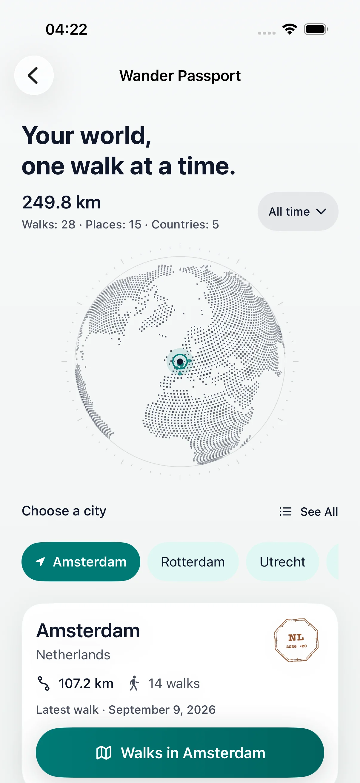 DailyWander: your wander passport