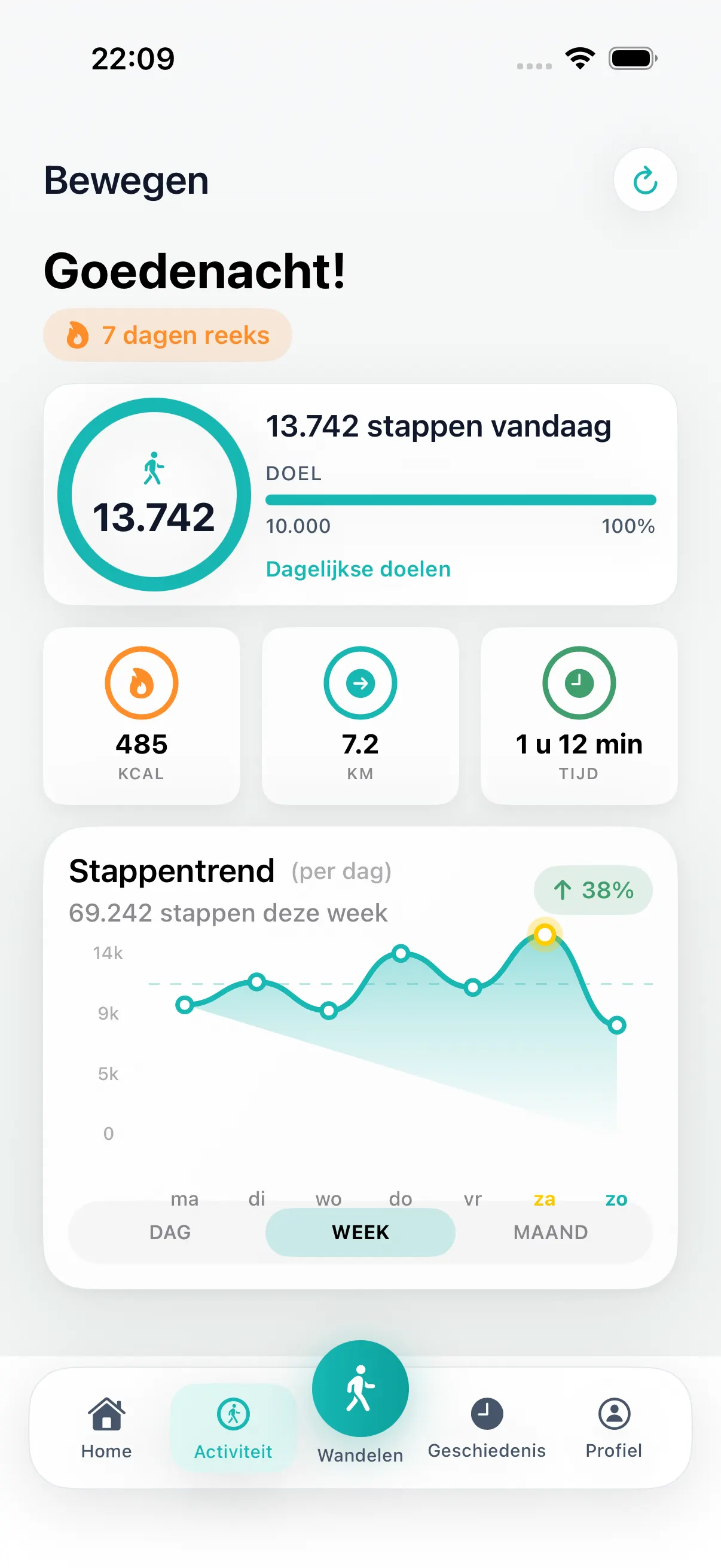 Wandel app voor iPhone