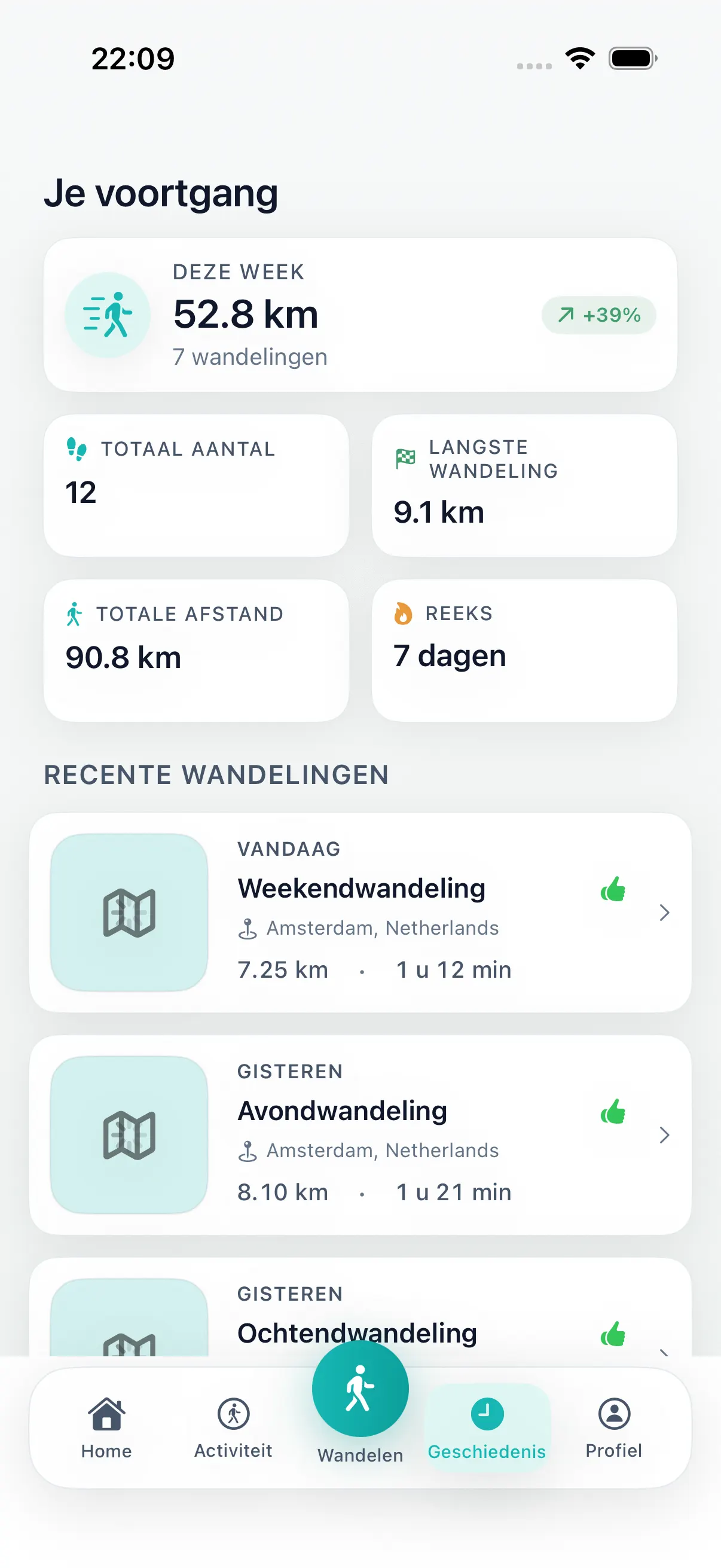 Wandel app voor iPhone